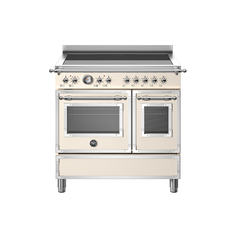 Bertazzoni Heritage Series Induktionsspis 90 cm, 5 Zoner, Dubbelugn, Elfenbensvit. 5 års garanti
