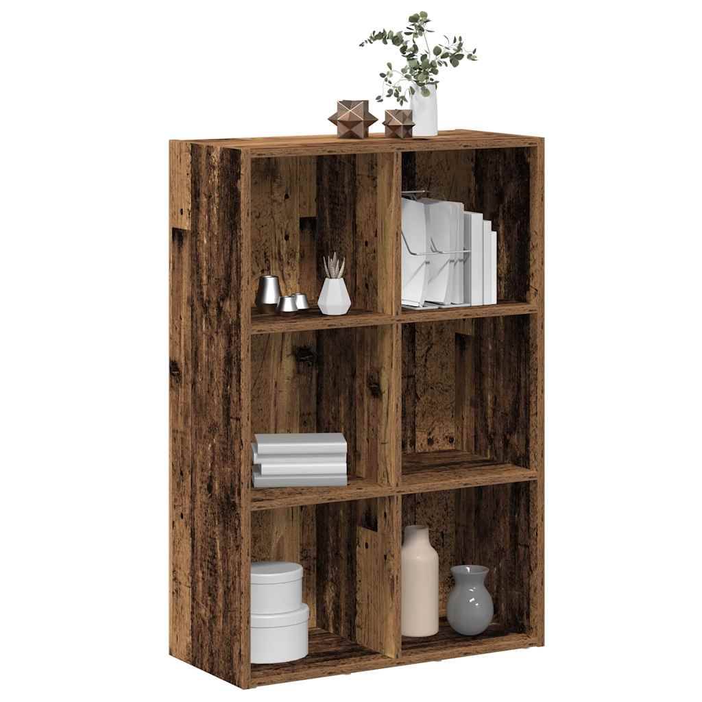 Bogreol/TV-Bord Konstrueret Træ - Gammelt træ / 66 x 30 x 98 cm