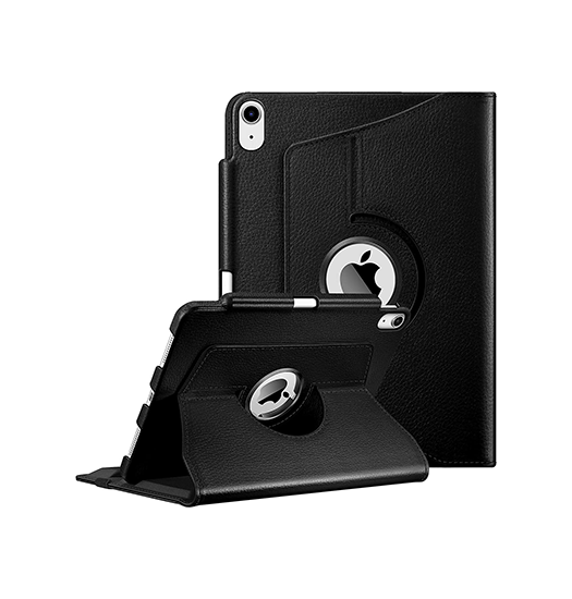 iPad Pro 12,9" (2015-2017) - Retro Diary™ Vintage 360° Onefold Læder Cover - Sort