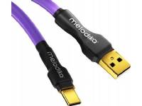 (ComputerSalg) Melodika USB A til C-kabel (0,5 m), lilla, til bl.a. DAC/medicinske enheder