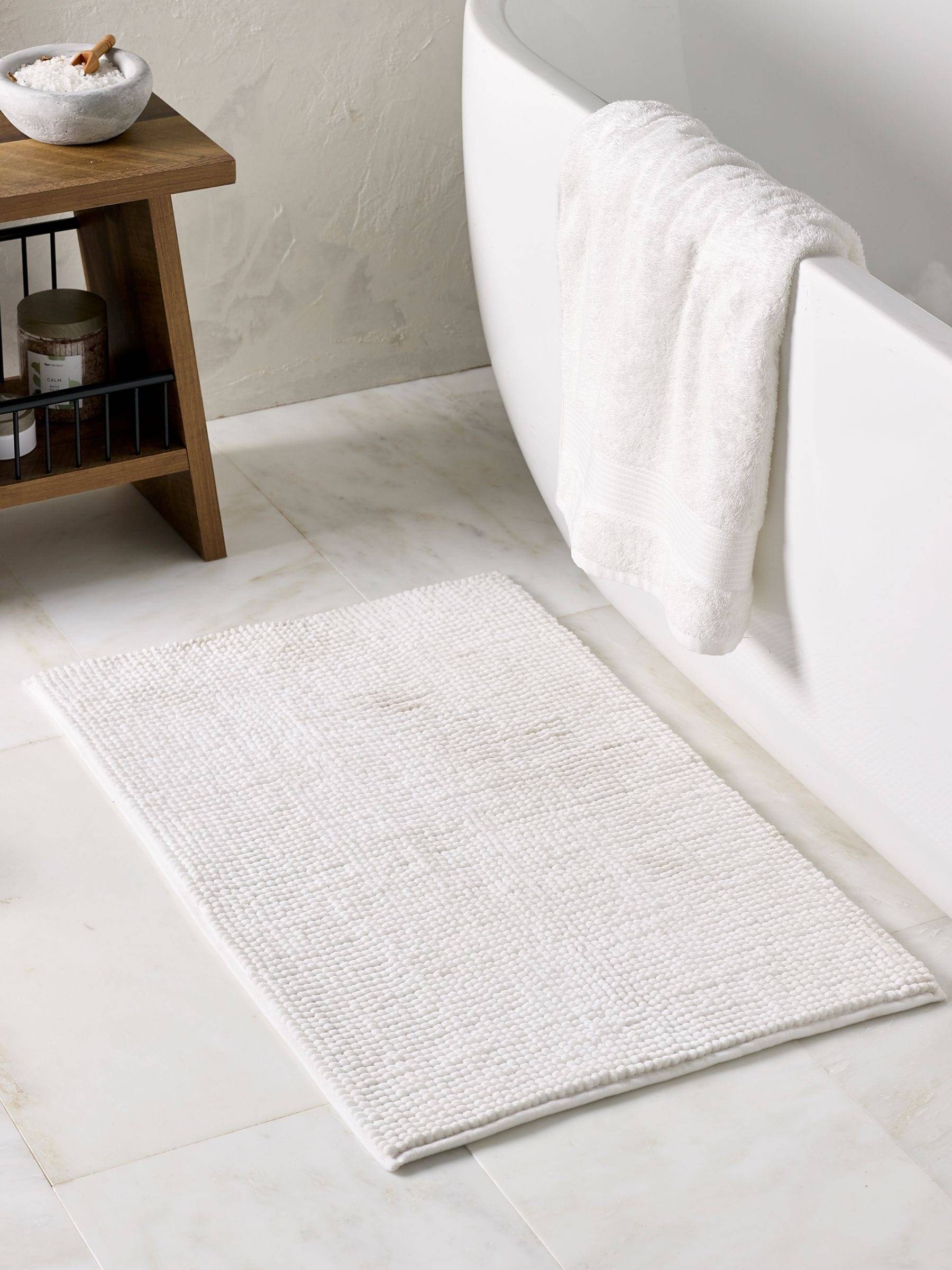 Next White Bobble Bath Mat