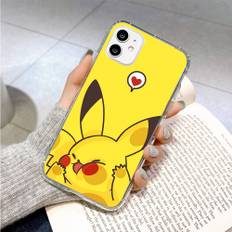 PK10 Pikachu Pokémon Transparent Case for Samsung A04 A14 A23 M33 M53 Realme 10 9 C35 C55 VIVO Y02 Y12 Infinix Hot 30 Note 11 Tecno Spark 8P Pro Infinix Zero 30 4G beckkol