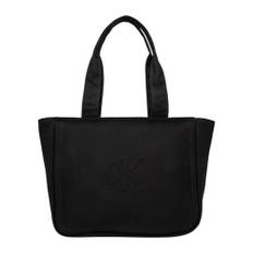 Calvin Klein, Väska, Dam, ONE Size, Bomull, Sommar Canvas Tote Bag - black (ONE SIZE)