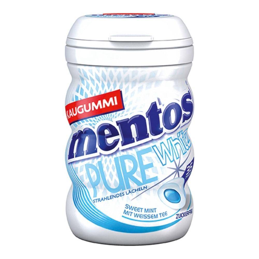 Mentos Sockerfritt Tuggummi Pure White Söt Mynta 35-pack
