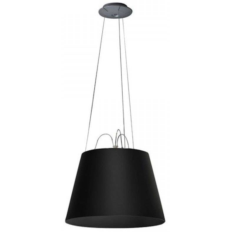Artemide Tolomeo Mega Ceiling Lamp Black - Pendler Aluminium Sort - 305044+305045.
