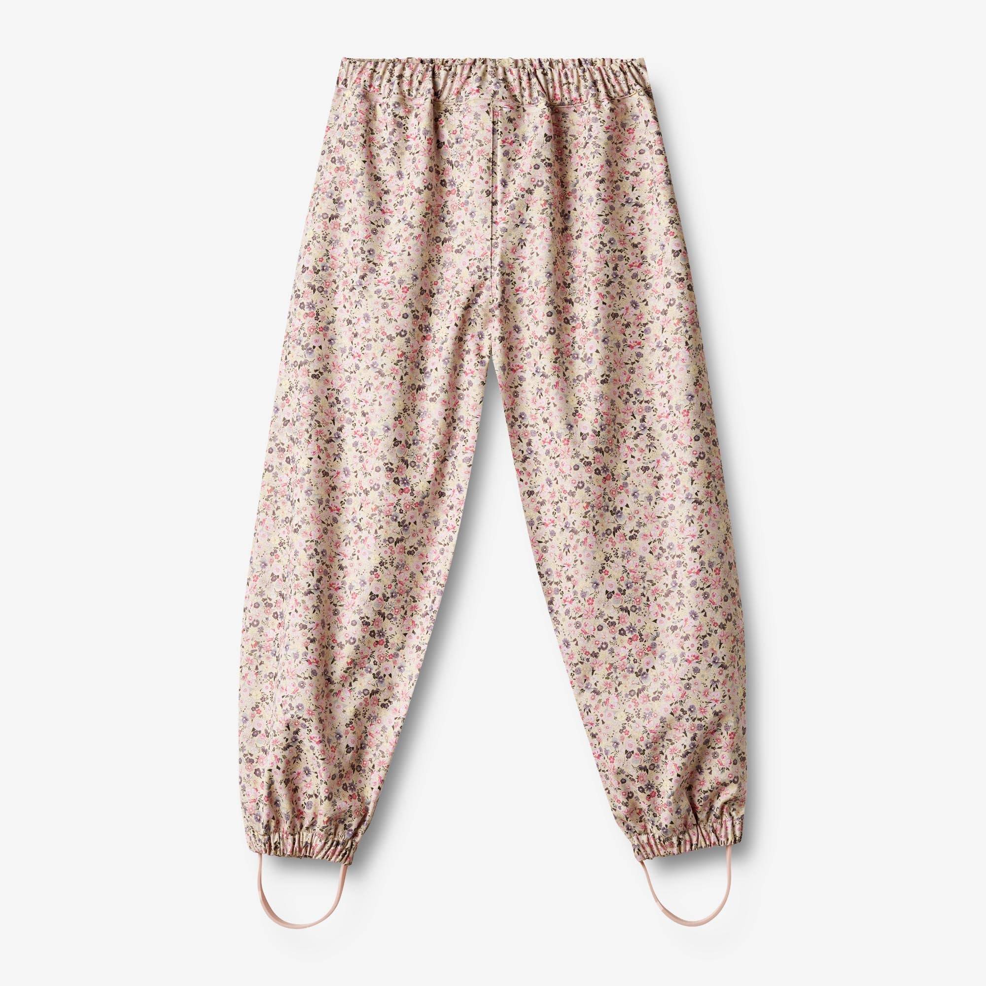 WHEAT® - Regnbukser Olo - clam multi flowers - Str 92.