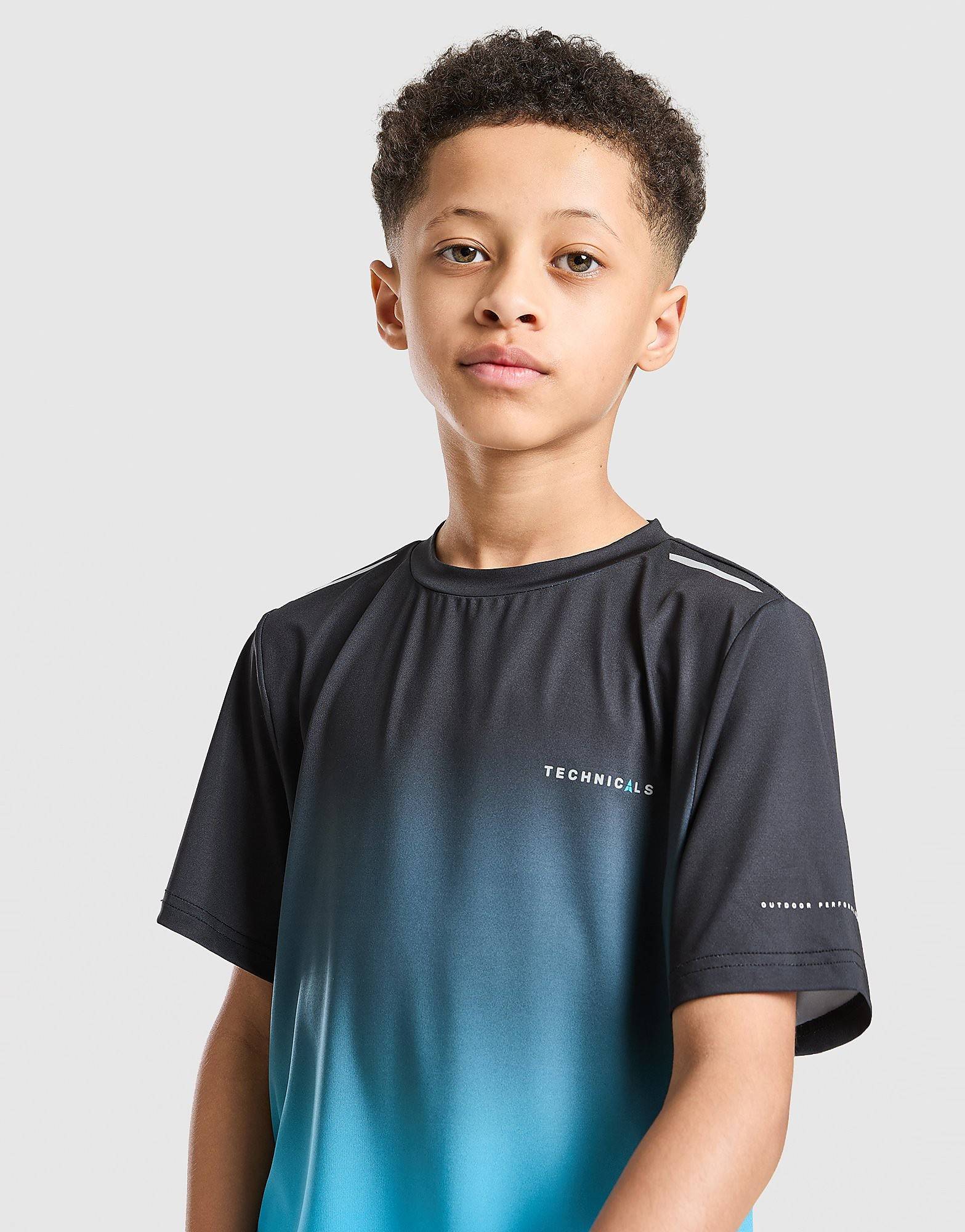Technicals Lotus T-Shirt Junior, blå - 14-15Y