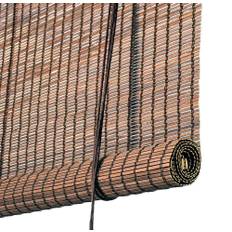 Bambusgardin – Mørkebrun bejdset – 50% Soldæmpning - varenr 87061-AFC - 160 x 160 cm