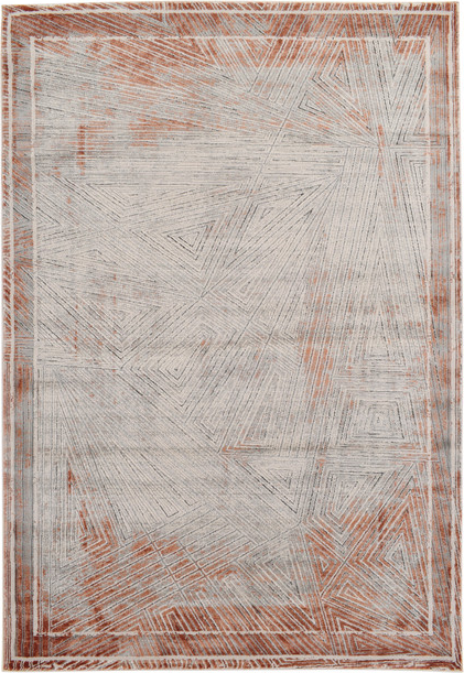 Gulvtæppe Loomery Artisan 200x290 cm creme/rosa polyester.