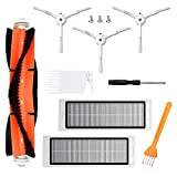 Reservdelar för Xiaomi Roborock S5, S50, S51, S55, Max S6, Pure S6, MaxV dammsugare: huvudborste, HEPA-filter, sidoborst