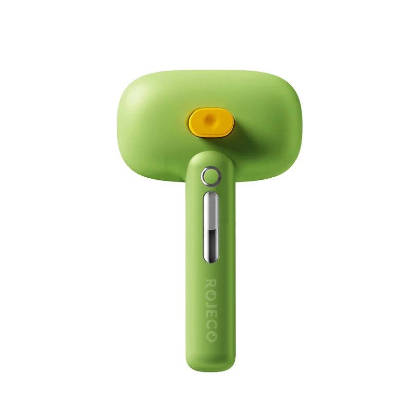 Electric Steam Spray Grooming Brush for Dogs & Cats - Green