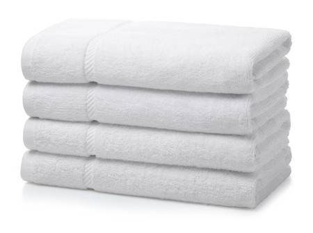 600GSM Royal Egyptian Double Yarn Hand Towel - Single White 50x90cm - 100% Cotton Carded Yarn
