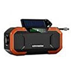 s Bärbara Solradio Nödradio Bluetooth-högtalare, Wind Up Radio, Vattentät Handvevad Solradio with Reading Lamp, LED Flashlight, SOS-larm 5000mAh PowerBank för utomhusväderradio y