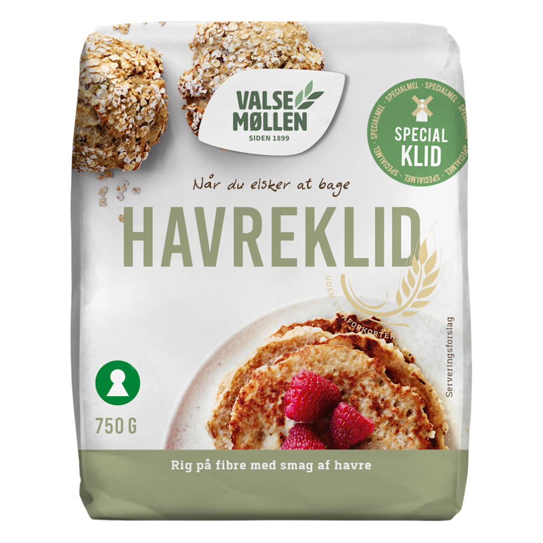 Valsemøllen Havreklid, 750 g.