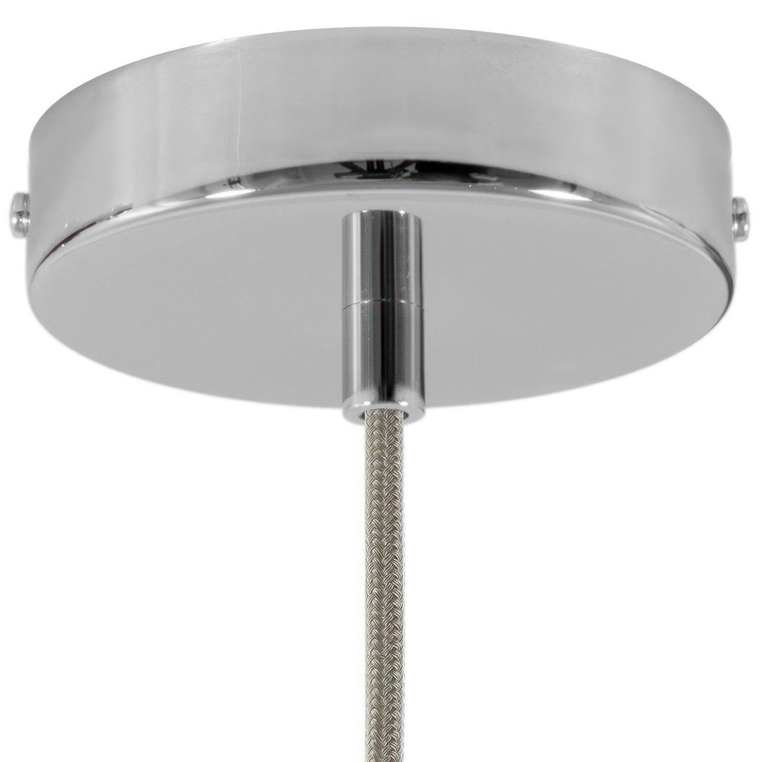 Roset til 1 lampe Ø12 cm - Cylender / Krom