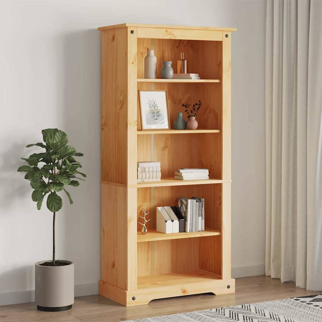 vidaXL reol fem hylder Corona-serien mexicansk fyrretræ 80x40x170 cm