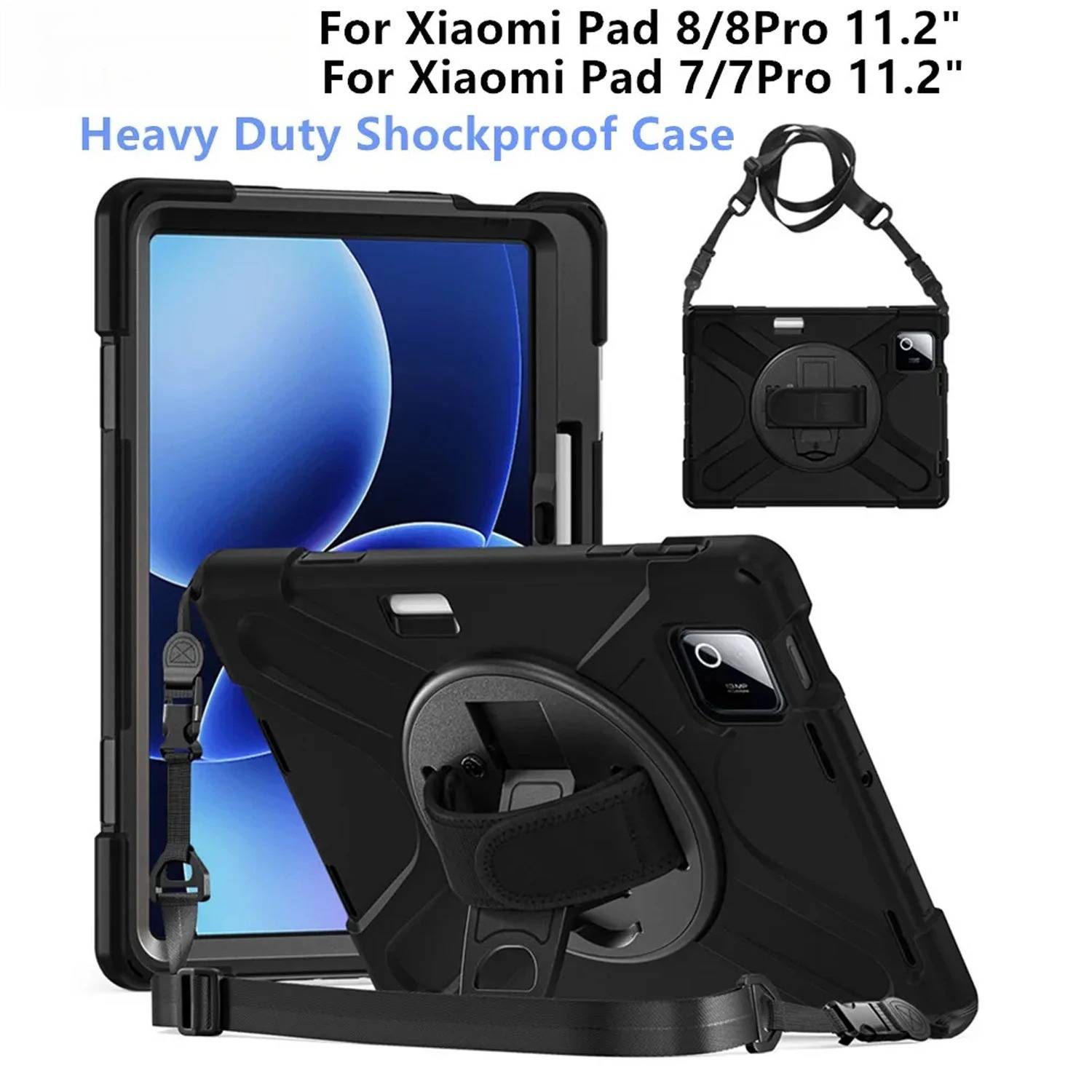 Heavy Duty Shockproof Case For Xiaomi Pad 8/8 Pro MiPad 8 11.2" Tablet Cover For Xiaomi Pad 7/7 Pro Mipad7 POCO Pad X1 11.2 Case