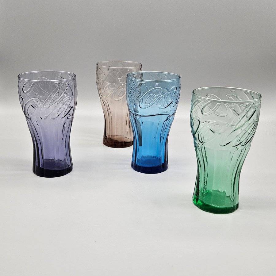 4 st glas - McDonalds Coca Cola - Colaglas samlarglas