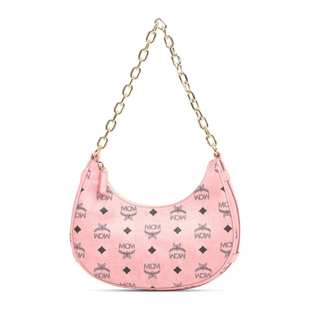 MCM - Aren Crescent Hobo Bag Väskor - Dam - ONE Size - Bomull