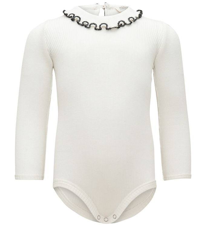 Minimalisma Body l/ä - Rib - Silke/Bomull - Beauty - Cream - Minimalisma - 6-12 mån - Body L/Ä