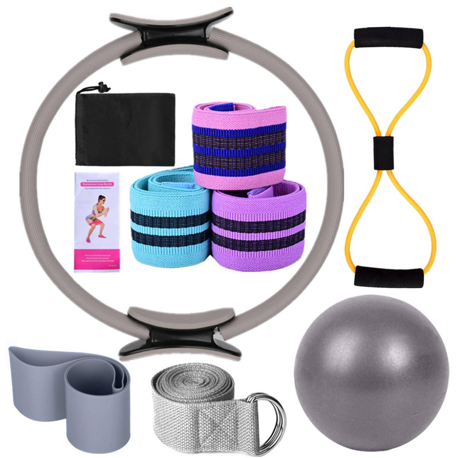 Yoga Collections for Women Pilates At Home Equipment Pilates Magic Ring Booty Bands for Working Out Glutes Yoga Ball for Stretching