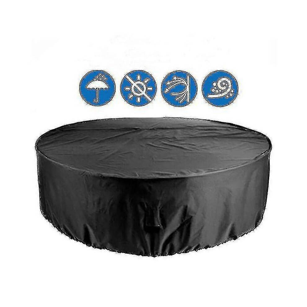 (142*68cm) Heavy-Duty UV-Resistant Waterproof Round Table Cover for Patio Furniture