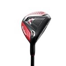 MacGregor V-Max hastighet lätt hybrid normal flex golfklubb, 18, 21 och 24 grader, herr högerhand, röd