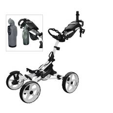 Clicgear Clicgear Matte White Push Cart Special Package with Topsoil Bottle 8.0+