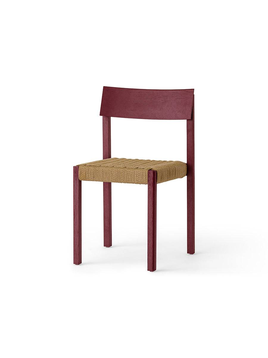 Audo Copenhagen - Mauro spisebordsstol med papirflet sæde French Red - Jacobsen Plus