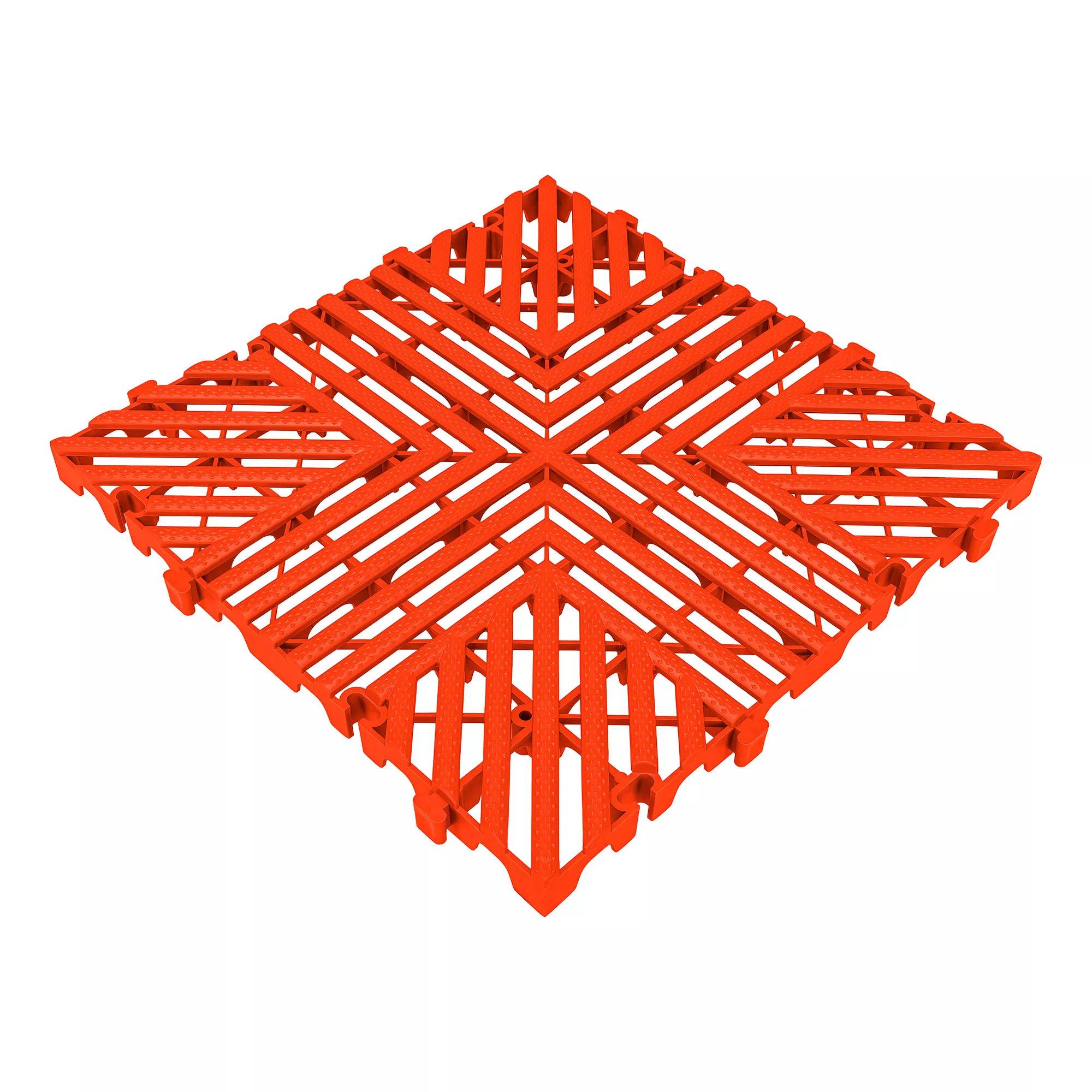 PELA Garagegulv rød, 40 x 40 cm 10 fliser, 1,6 m²