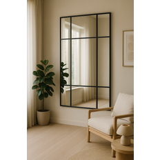 New York Spejl Sort ramme 180x90 Partivare