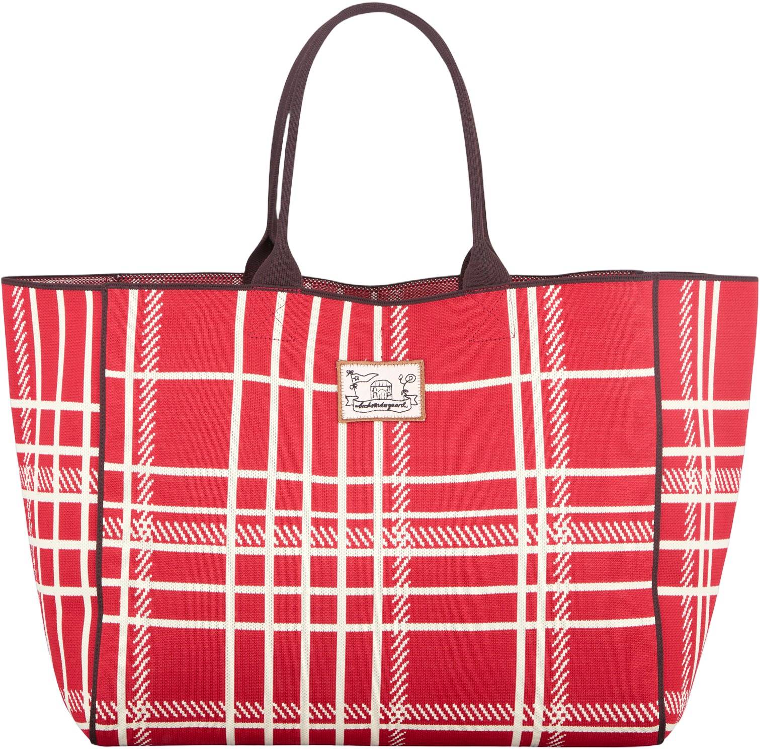 Becksöndergaard Grid Josie Bag Dam Stl. - Axelremsväskor Från Magasin - Salsa Red (42 x 35 cm)