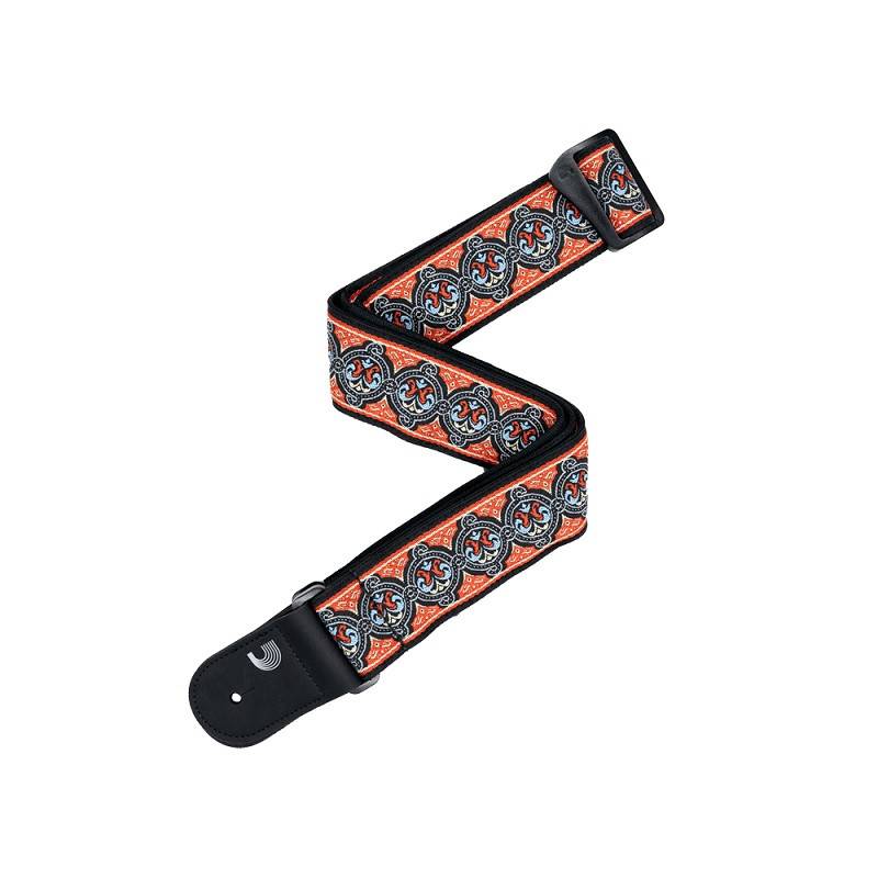 D'Addario 50RW06 Axelband Eco-Comfort Woven 50mm - Orange