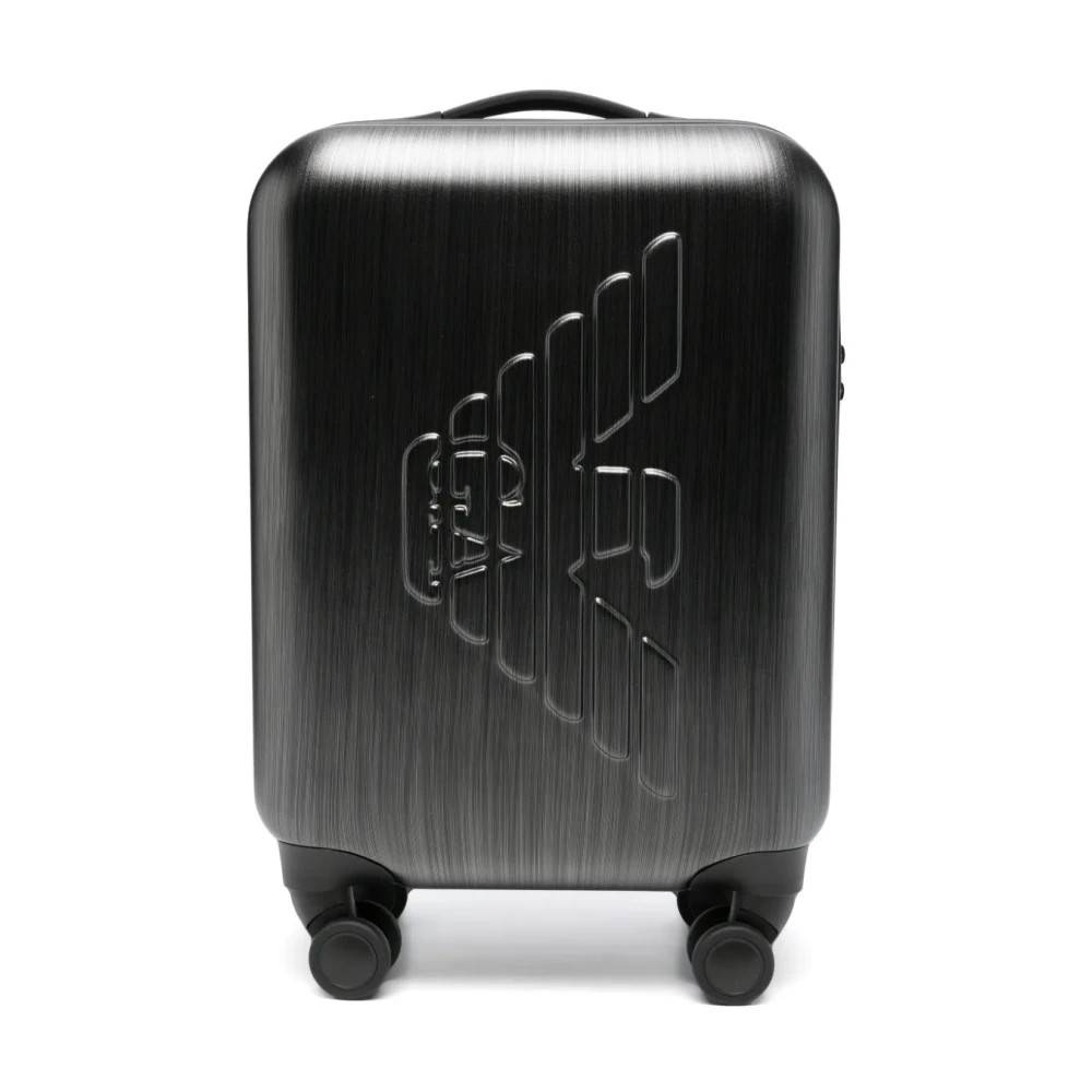 Emporio Armani Trolley Brillo Logo Rel Aguila - Kufferter - Herre - Grå - ONE SIZE -