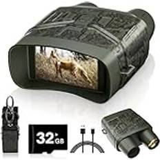 Pro Night Vision-kikare, Pro Full Hd Night Vision, 4k Night Vision-kikare, Pro Night Vision-kikare, Infraröda Night Vision-glasögon för camping,Camouflage