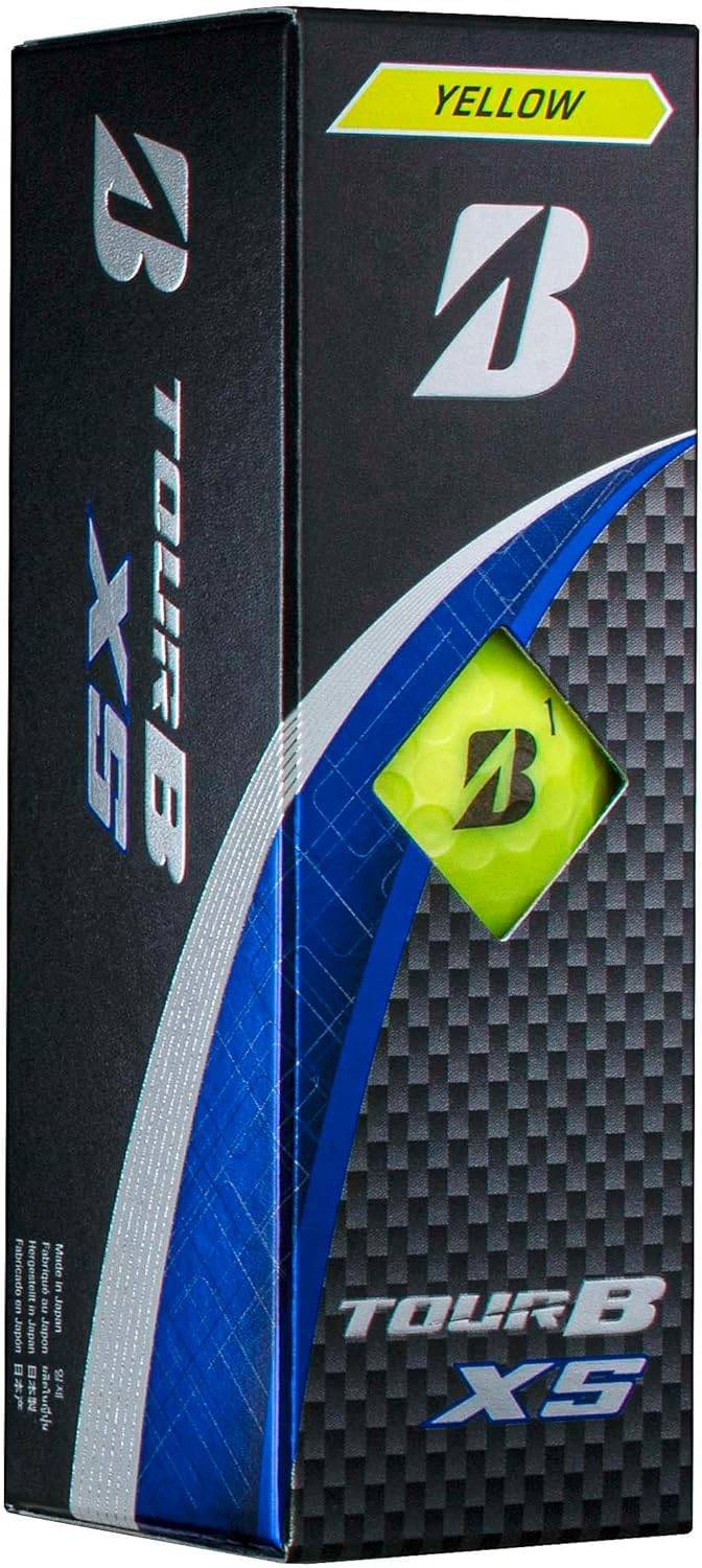 BRIDGESTONE Golf Ball TOUR B XS 2024 Model Sleeve Box 3 Balls Yellow S4YXJ gul