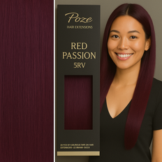 Poze Standard Äkta Löshår Clip & Go - 120g Red Passion 5RV - 60cm
