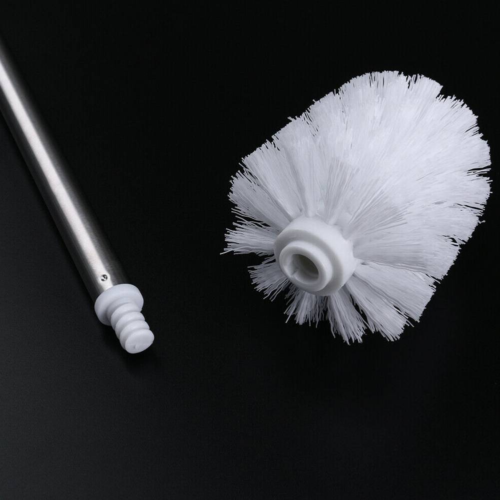 Scrubbers Toilet Brush Bathroom Head & Handle Replacement Stainless Steel Cleaning Renovated Household Products