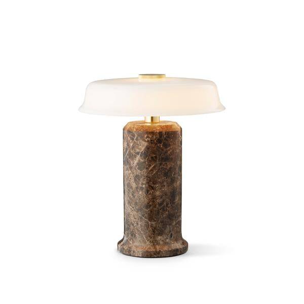 TRIP No. 2 portable bordlampe, dark emperador/opal glossy • Design by Us