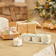 Confezione 3 Candele Votive In Vetro Twinkling Lights 3X37gr