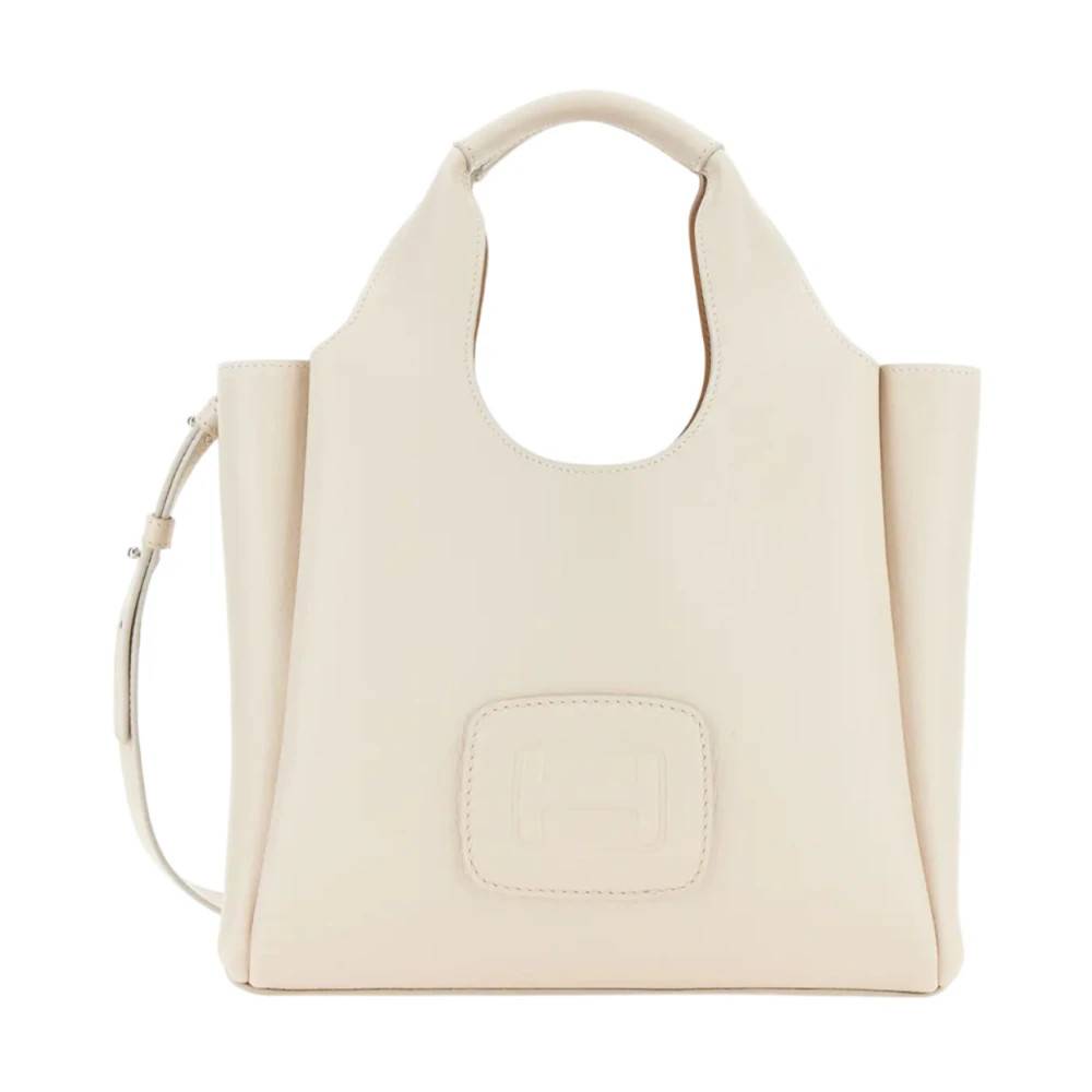 Hogan Stilfuld Håndtaske - Tasker - Dame - Beige - ONE SIZE - Uld