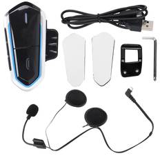 QTB35 Motorcycle Helmet Bluetooth Headset Bluetooth 5.0 Ultra Thin Motorbike Helmet Earpiece with
