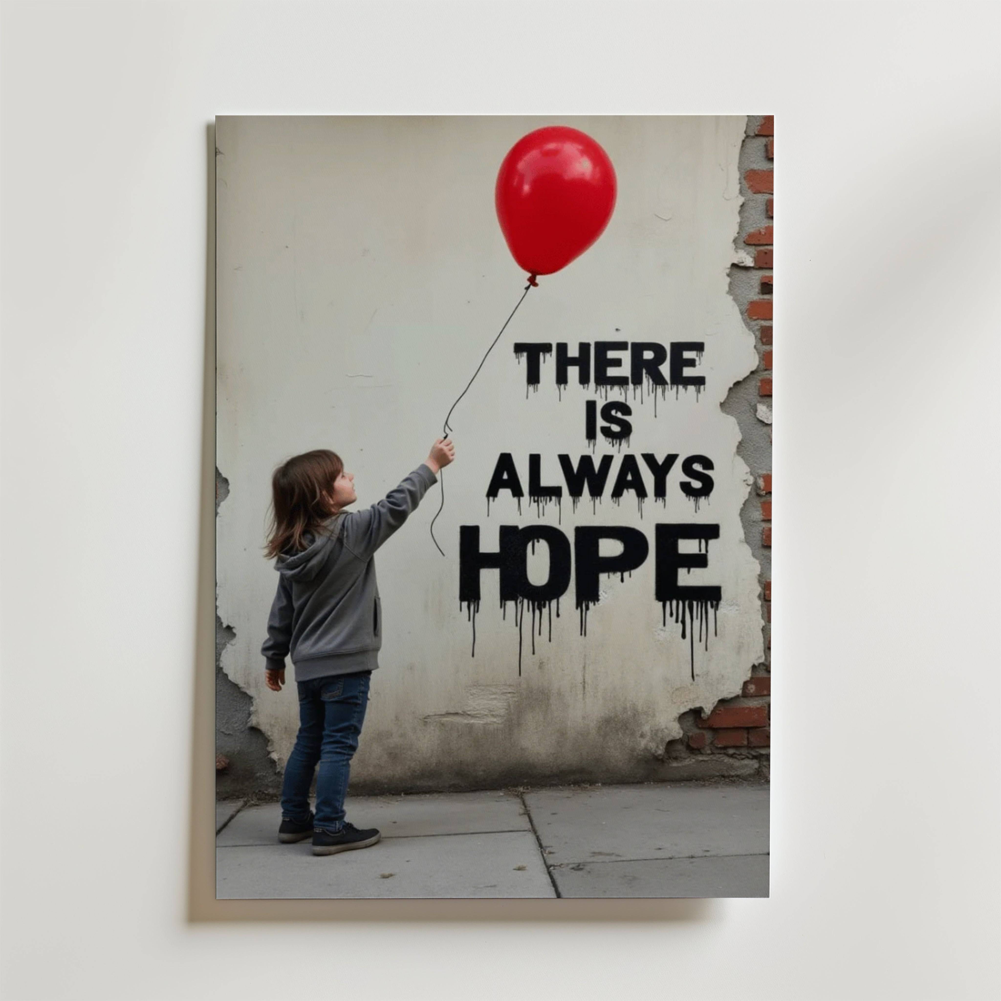 There Is Always Hope Poster - Premium Canvas 21x30 cm