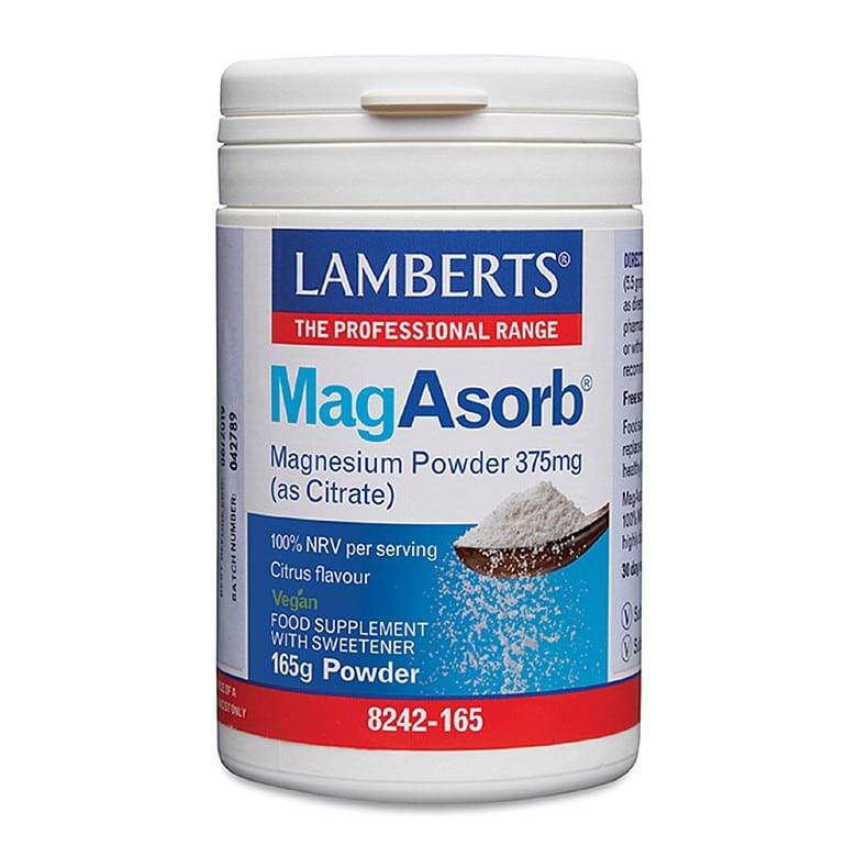 MagAsorb®, Magnesium pulver 375 mg (citrat) – Lamberts