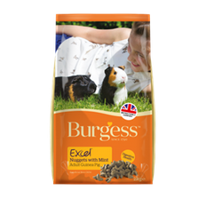 Burgess Excel Nuggets Marsvin MINT. Foder til marsvin. 1,5 kg