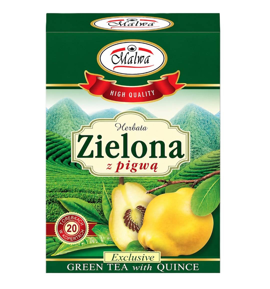 Green Tea with Quince - 20 Sachets - 20 Sachets