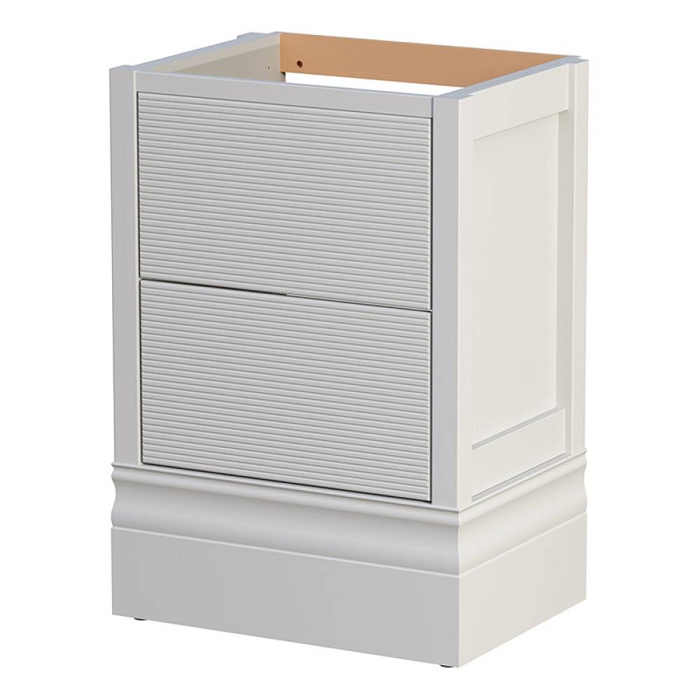 TVÄTTSTÄLLSSKÅP CAMARGUE FORS HÖG 2 LÅDOR 60CM ANTIK MATRIS LJUSGRÅ