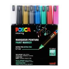 Uni Posca Markers PC-1MR, 8 set Metallic Colors