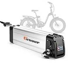 Ebike batteri 36V 13Ah med 4-stifts urladdningshamn, 42V laddare, kassalås, BMS & bärbygel, vikbar cykel Li-ion ersättningsbatteri för elcykel 50-500W