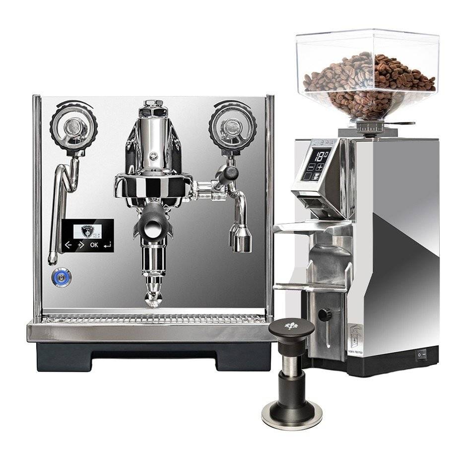 Eureka Constanza R Espressomaskine Inkl. Mignon Libra 55 & Regolo Justerbar Kalibreret Tamper 58 mm